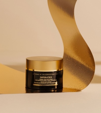 Thermae Il Tempio della Salute Crema Viso Notte anti-age per pelli mature con Oro Colloidale e Diamante nero